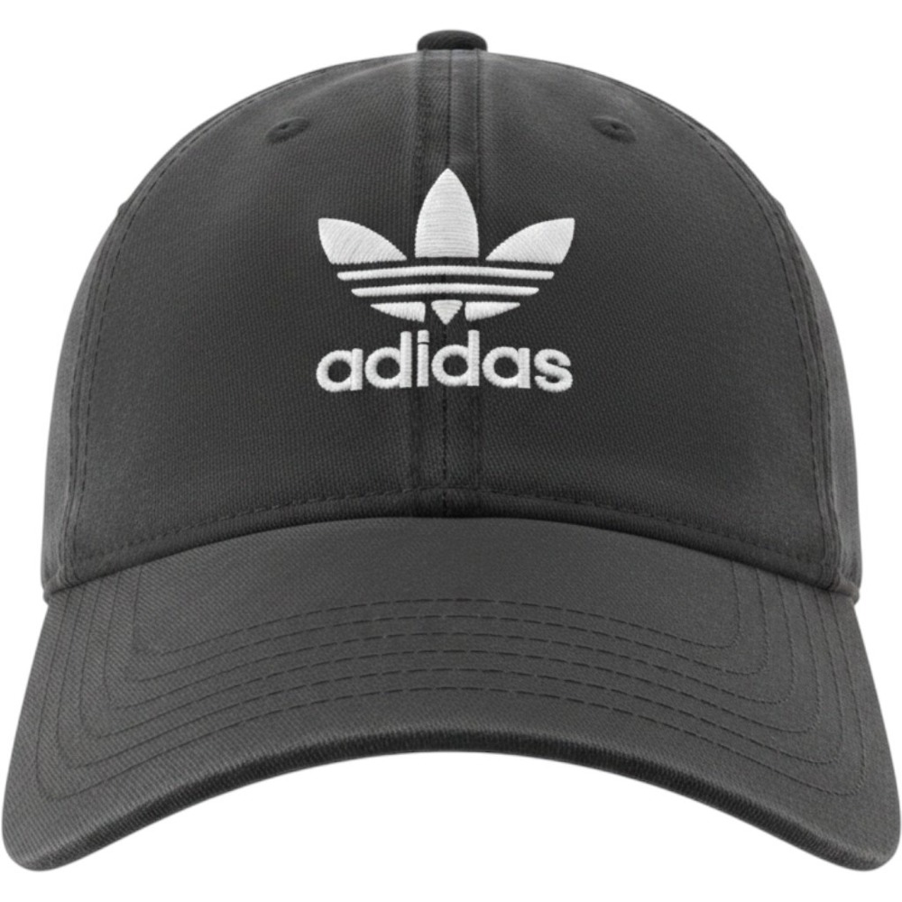 Adidas Originals Hat Men OSFW Black Trefoil Logo Adjustable Strapback Cap